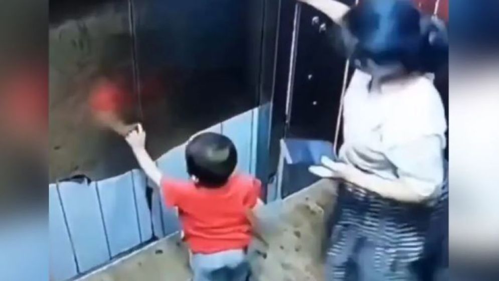 মোবাইলে ব্যস্ত মা, লিফটে আটকে গেল শিশুর হাত