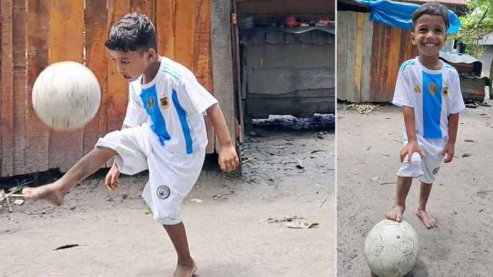 চাঁদপুরের খুদে ফুটবলার সোহান পাচ্ছে ‘বিকেএসপির স্কলারশিপ