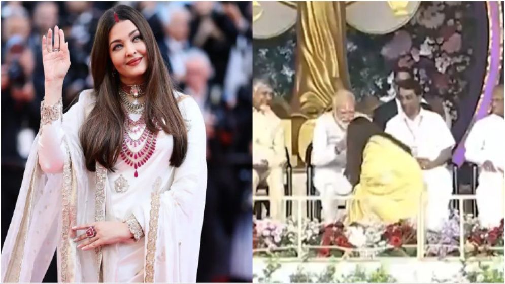 মোদির পা ছুঁয়ে সালাম করে ভাইরাল ঐশ্বরিয়া, ঝড় তুলেছে ভিডিও