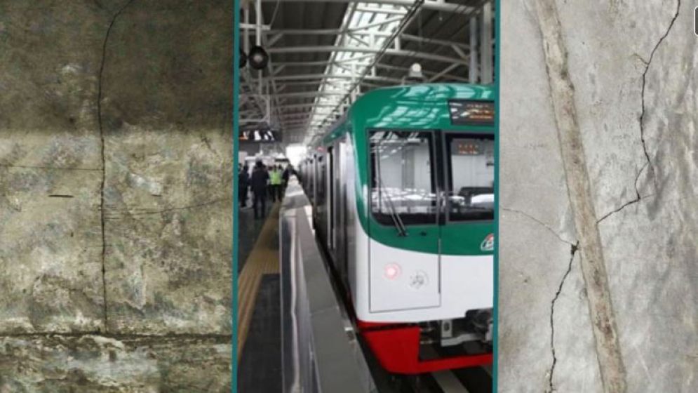 মেট্রোরেলের ৬ স্টেশনে ফাটল