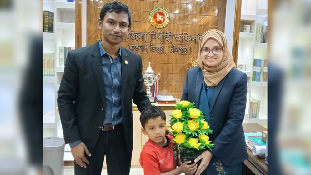 বিকেএসপিতে যাচ্ছে চাঁদপুরের খুদে ‘মেসি’ সোহান