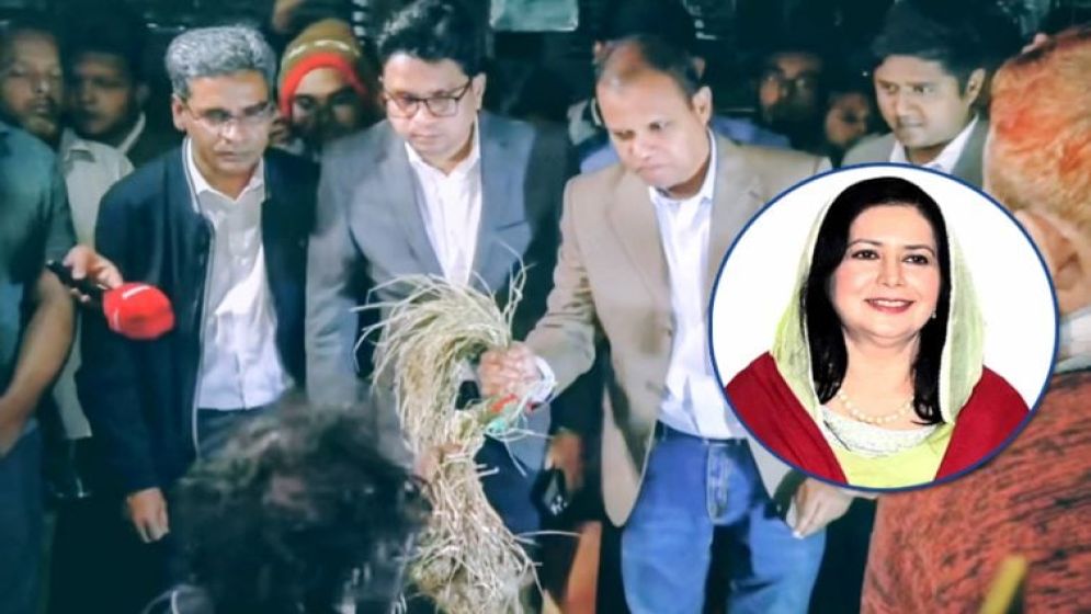 রিকশা চালকের ‘ধানের শীষ’ গ্রহণ করেছেন জুবাইদা রহমান