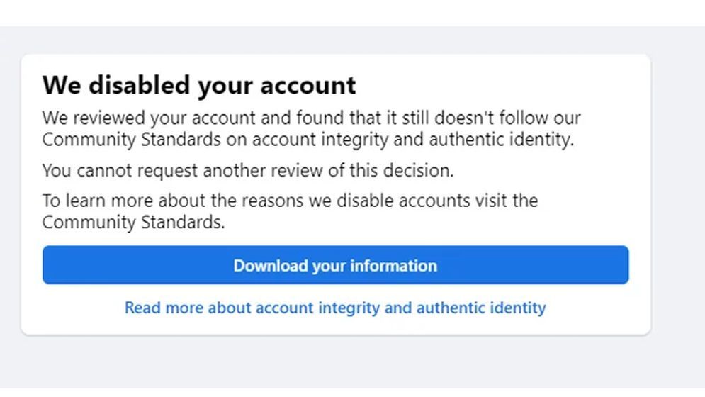যেসব কারণে হঠাৎ ফেসবুক অ্যাকাউন্ট ডিজেবল হতে পারে