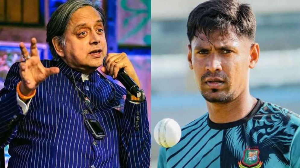 মোস্তাফিজের পাশে দাঁড়ালেন কংগ্রেস নেতা শশী থারুর