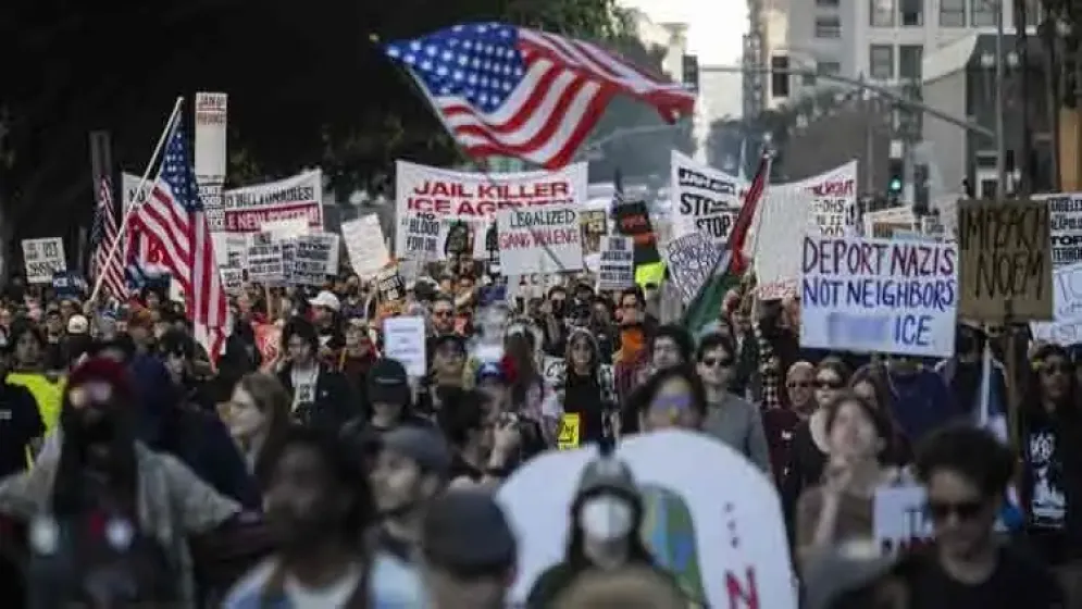 যুক্তরাষ্ট্রজুড়ে বিক্ষোভ, রাস্তায় হাজারো মানুষ