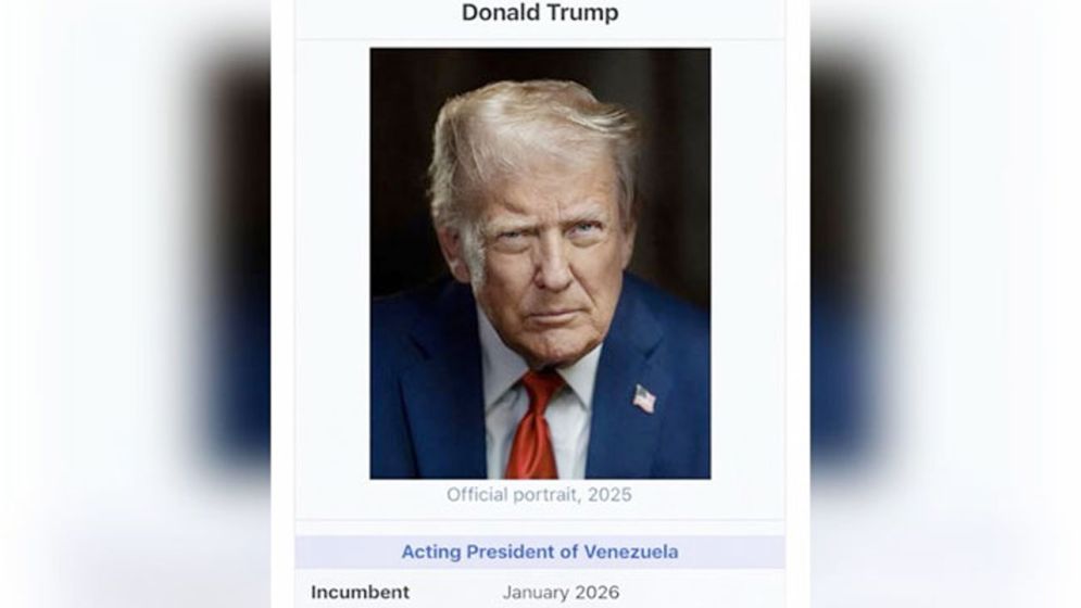 নিজেকে ভেনেজুয়েলার ‘ভারপ্রাপ্ত প্রেসিডেন্ট’ ঘোষণা করলেন ট্রাম্প