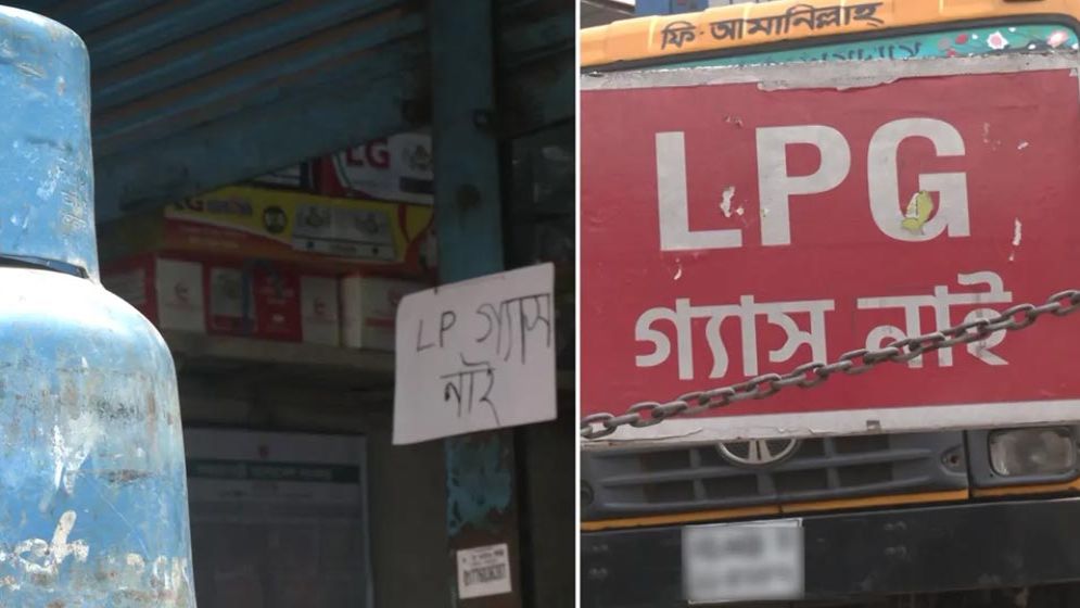 ফিলিং স্টেশন-দোকানে ঝুলছে ‘গ্যাস নেই’, চরম বিপাকে গ্রাহকরা