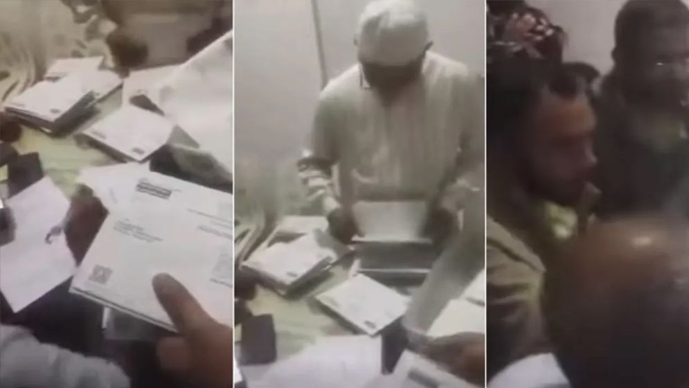 বিপুল পোস্টাল ব্যালট গণনার ভিডিও ভাইরাল