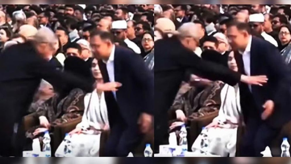 মির্জা ফখরুলকে দেখেই দাঁড়িয়ে সম্মান জানালেন তারেক রহমান