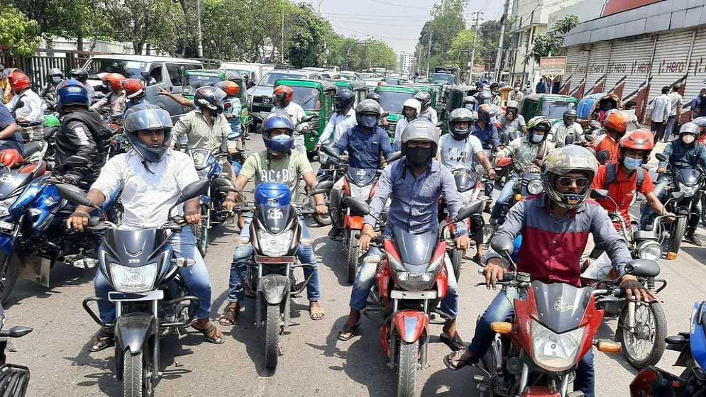সারা দেশে ৩ দিন বন্ধ থাকবে মোটরসাইকেল চলাচল
