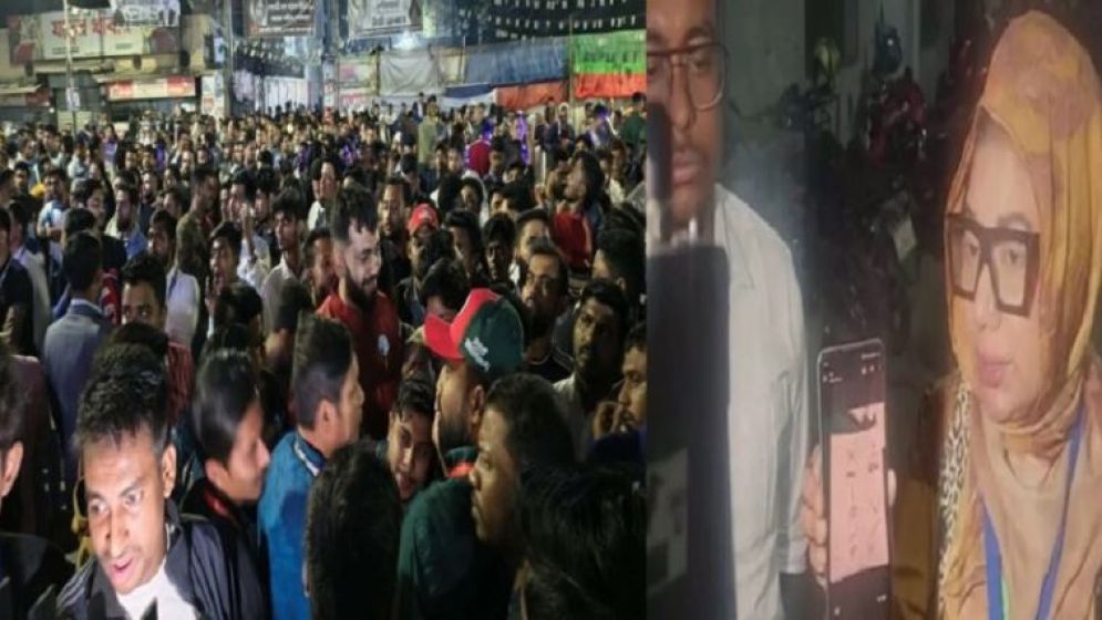 উত্তেজনার মধ্যে রিটার্নিং কার্যালয়ে আফরোজা আব্বাস, এনসিপি নেতারা