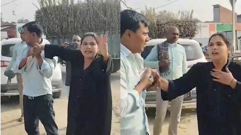 পরকীয়ার সন্দেহে শিক্ষক স্বামীকে প্রকাশ্যে পেটালেন স্ত্রী