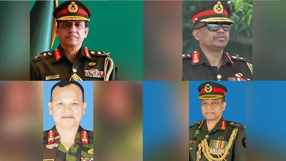 সেনাবাহিনীর আরও ৬ উচ্চ পদে রদবদল