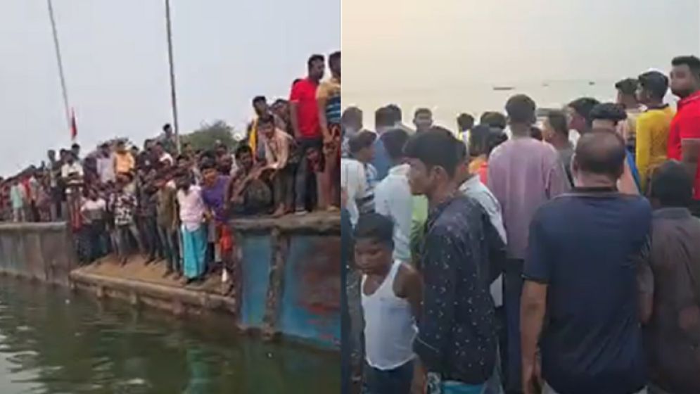 দৌলতদিয়া ঘাটে নিয়ন্ত্রণ হারিয়ে বাস নদীতে, বহু হতাহতের শঙ্কা