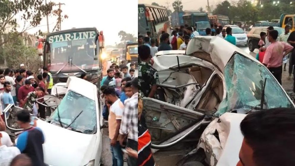 কুমিল্লায় স্টার লাইন বাসের ধাক্কায় একই পরিবারের চারজনসহ নিহত ৫