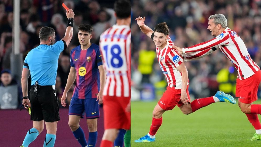 এক লাল কার্ডে বার্সার সর্বনাশ, ১৯ বছরের খরা কাটল আতলেতিকোর