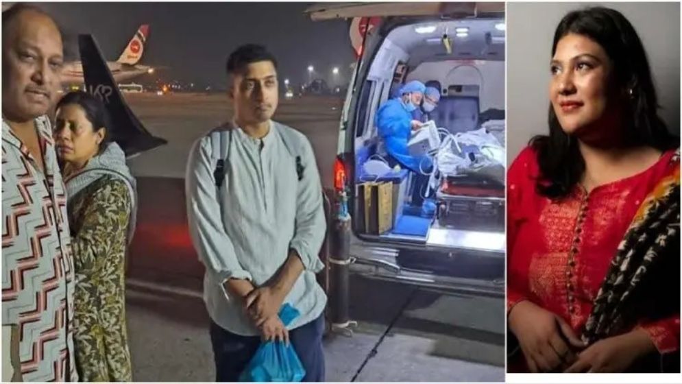 ভারতে নেয়া হলো কারিনাকে, সঙ্গে যেতে পারেননি বাবা কায়সার হামিদ