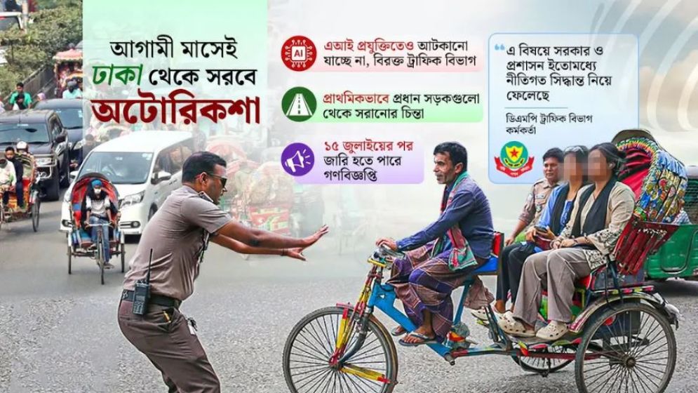 অবশেষে ঢাকার সড়ক থেকে সরতে যাচ্ছে অটোরিকশা