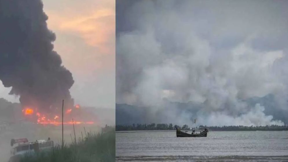 টেকনাফ সীমান্তে রাখাইন রাজ্যে বোমা হামলা: প্রকম্পিত সীমান্ত এলাকা