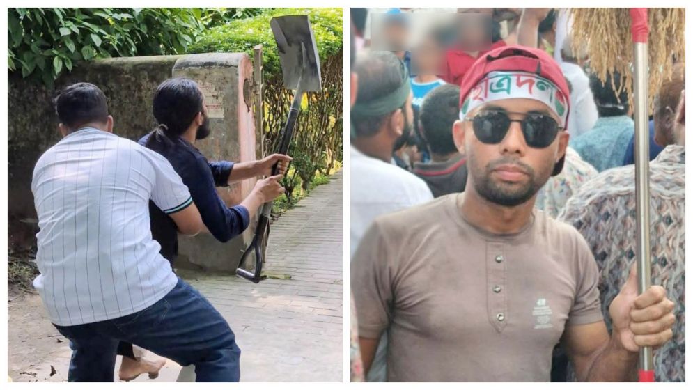 বেলচা হাতে আম্মার: ছাত্রীকে অপহরণ করে পদ্মাপাড়ে নিয়েছিলেন মহসিন