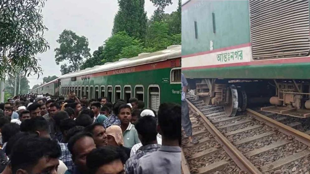 ট্রেন লাইনচ্যুত, ঢাকার সঙ্গে উত্তরবঙ্গের যোগাযোগ বন্ধ