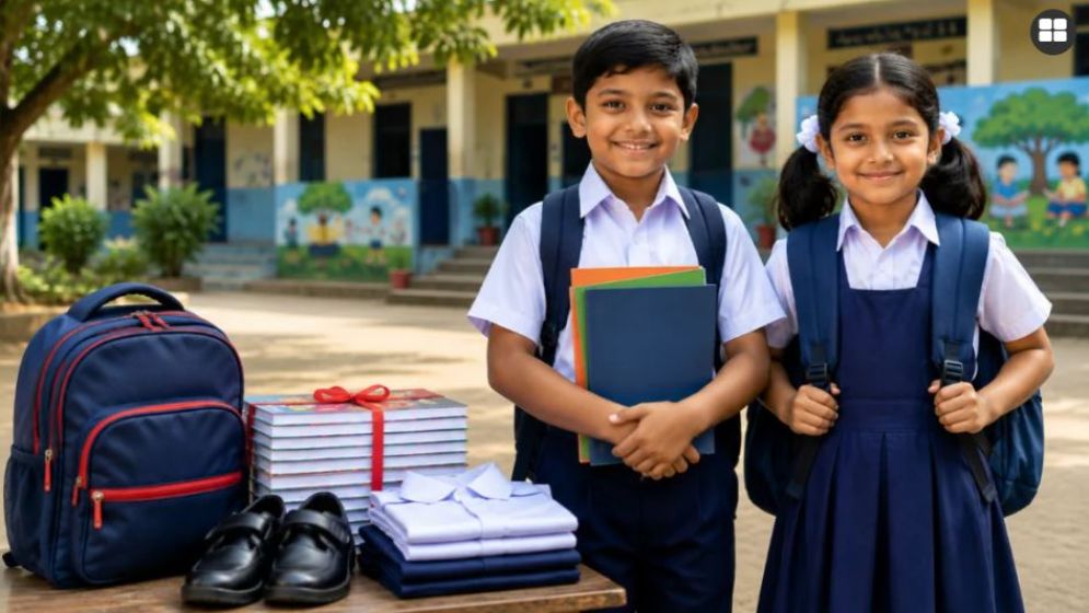 প্রাথমিকের কোটি শিক্ষার্থী বিনামূল্যে স্কুল ড্রেস-জুতা ব্যাগ পাবে