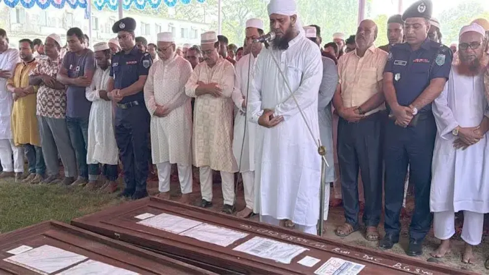 সৌদিতে আগুনে নিহত ৭ প্রবাসীর একসঙ্গে জানাজা