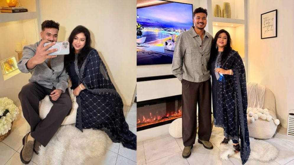 অস্ট্রেলিয়ায় শাবনূর-তাসকিনের আনন্দময় সন্ধ্যা