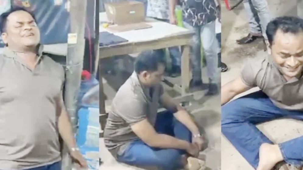 স্ত্রী মেরেছেন তাই মদ পান, ভিডিও ভাইরালের পর এসআই প্রত্যাহার