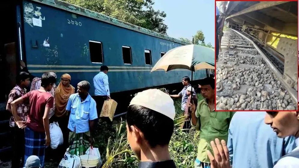 কুমিল্লায় কর্ণফুলী এক্সপ্রেসের তিন বগি লাইনচ্যুত, ট্রেন চলাচল বন্ধ