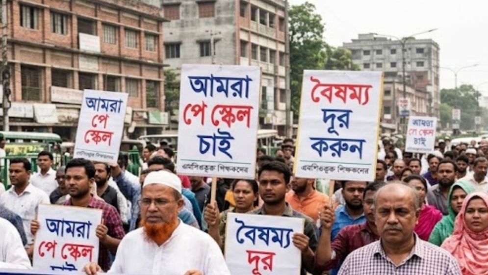পে স্কেলের দাবিতে আন্দোলনে নামছেন এমপিওভুক্ত শিক্ষকরা