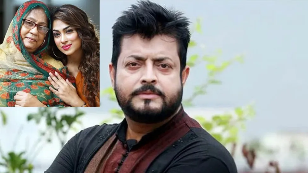 ‘উনি আমার শাশুড়ি’, পপির মায়ের মৃত্যুতে যা বললেন ওমর সানী